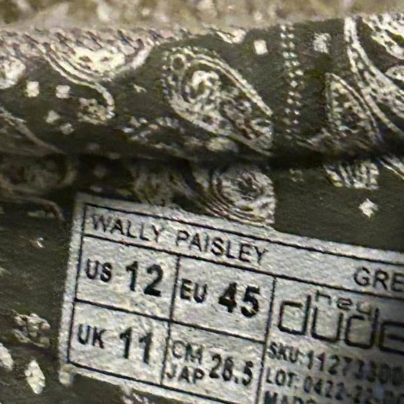 Hey Dude Men's Grey Casual Shoes size 12 - Picture 4 of 4